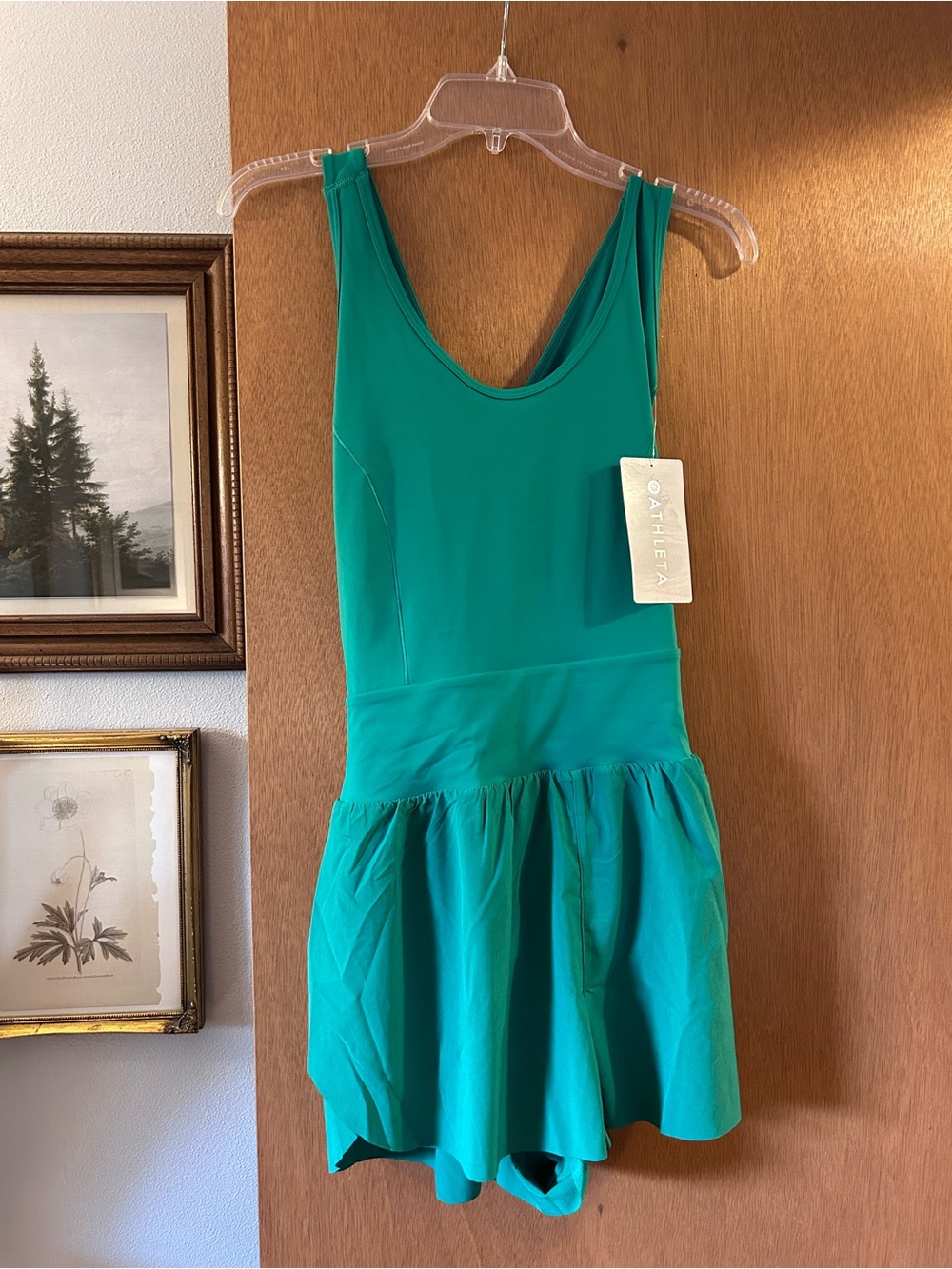Athleta Teal Green Wonen’s Active Skirted One-Piece